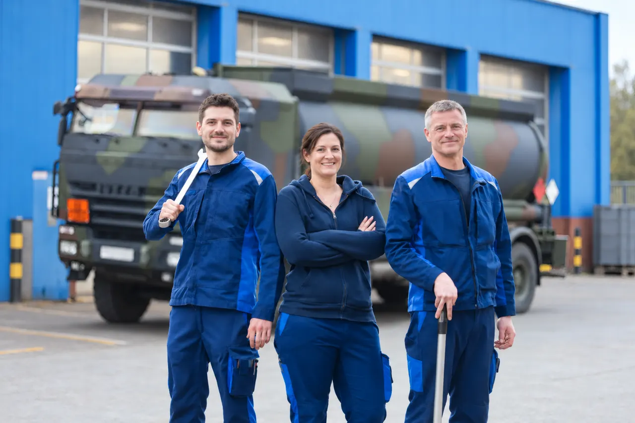 Mechaniker-Team der Dirks Group in der Werkstatt